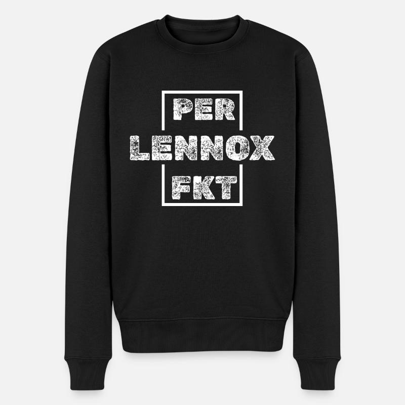 Lennox - Männer Premium Bio Pullover - Schwarz