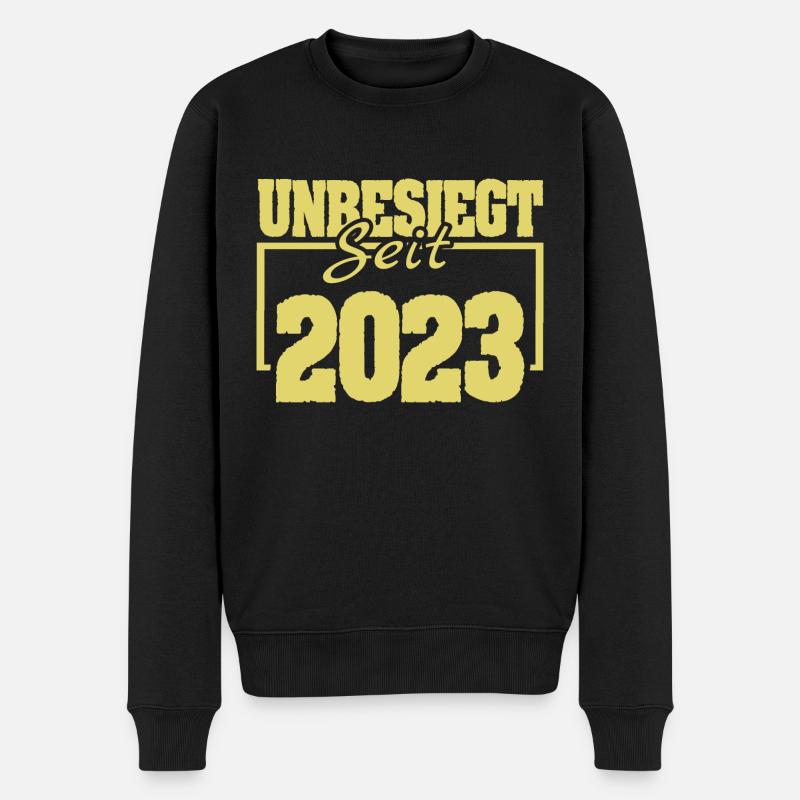 2023 - Männer Premium Bio Pullover - Schwarz