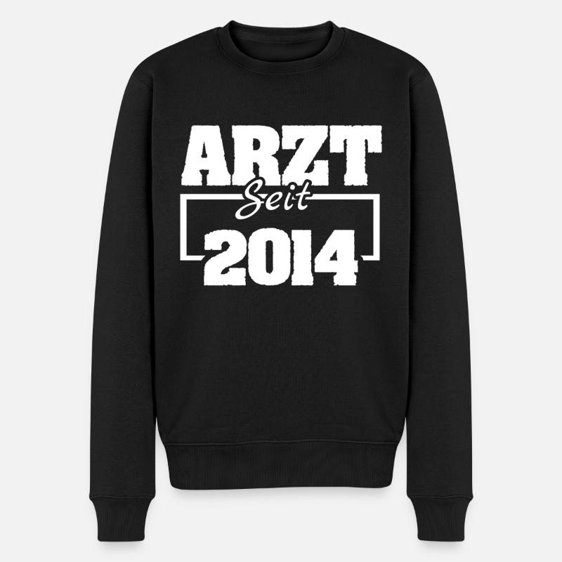 Arbeitsmediziner 2014 - Männer Premium Bio Pullover - Schwarz