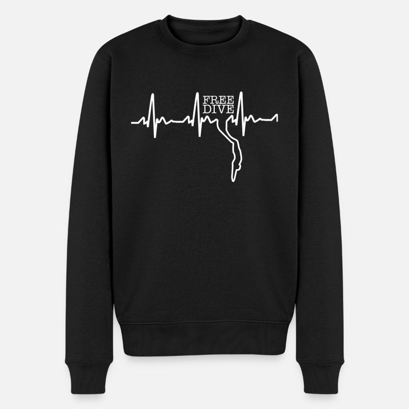 Plongeurs en apnée - Pull Premium bio Homme - noir