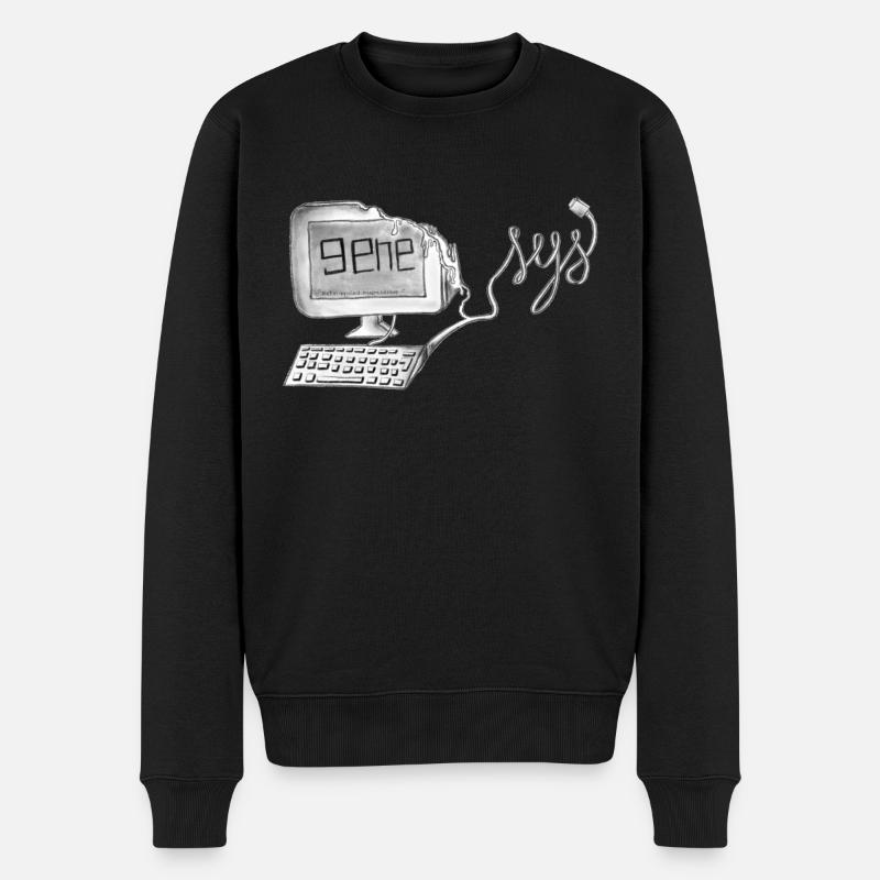 Genesys - Männer Premium Bio Pullover - Schwarz