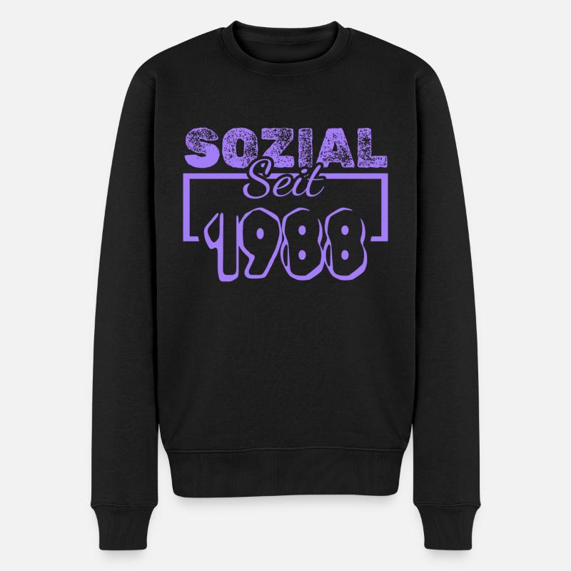 Travailleur social 1988 - Pull Premium bio Homme - noir