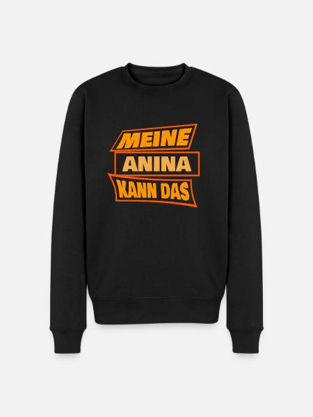 Anina - Men's Premium Organic Jumper - black
