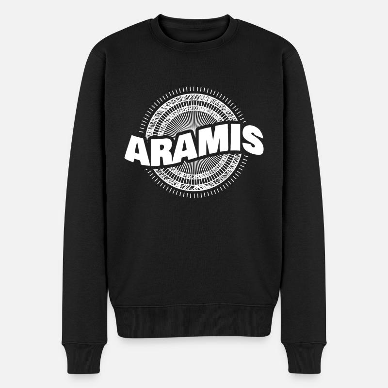 Geschenkidee Aramis - Männer Premium Bio Pullover - Schwarz