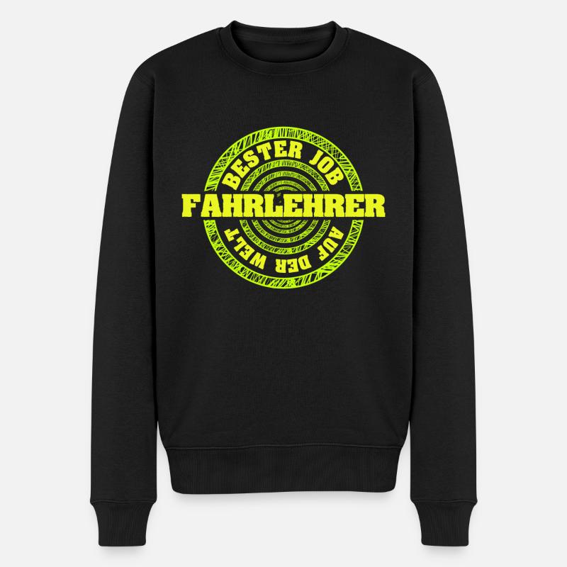 Job Fahrlehrer - Männer Premium Bio Pullover - Schwarz