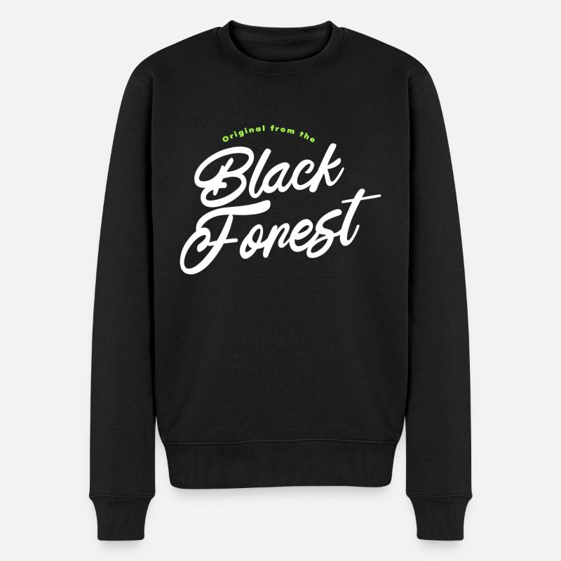 Original Schwarzwald - original from Black Forest - Männer Premium Bio Pullover - Schwarz