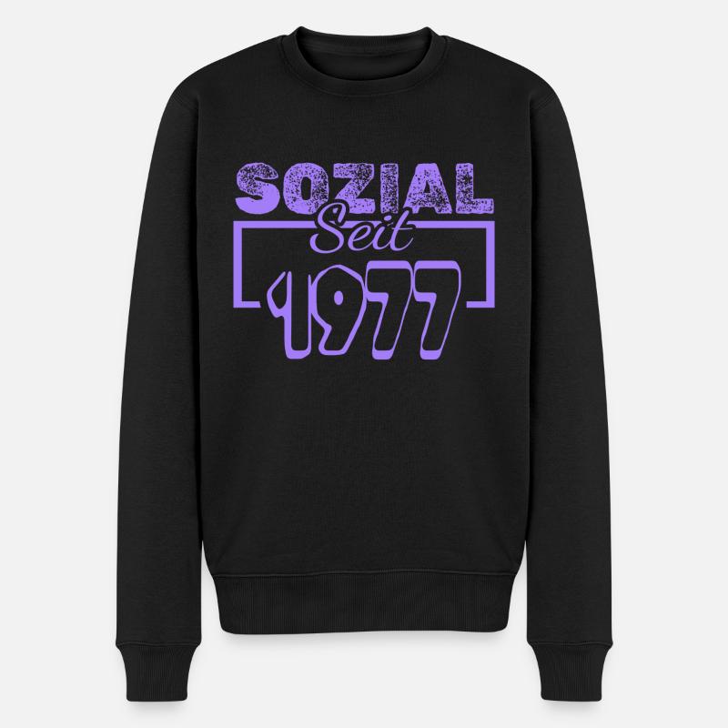 Travailleur social 1977 - Pull Premium bio Homme - noir