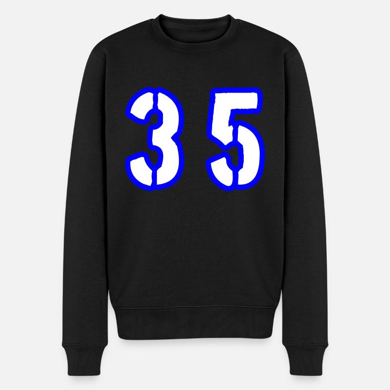35 Symbole numérique - Pull Premium bio Homme - noir