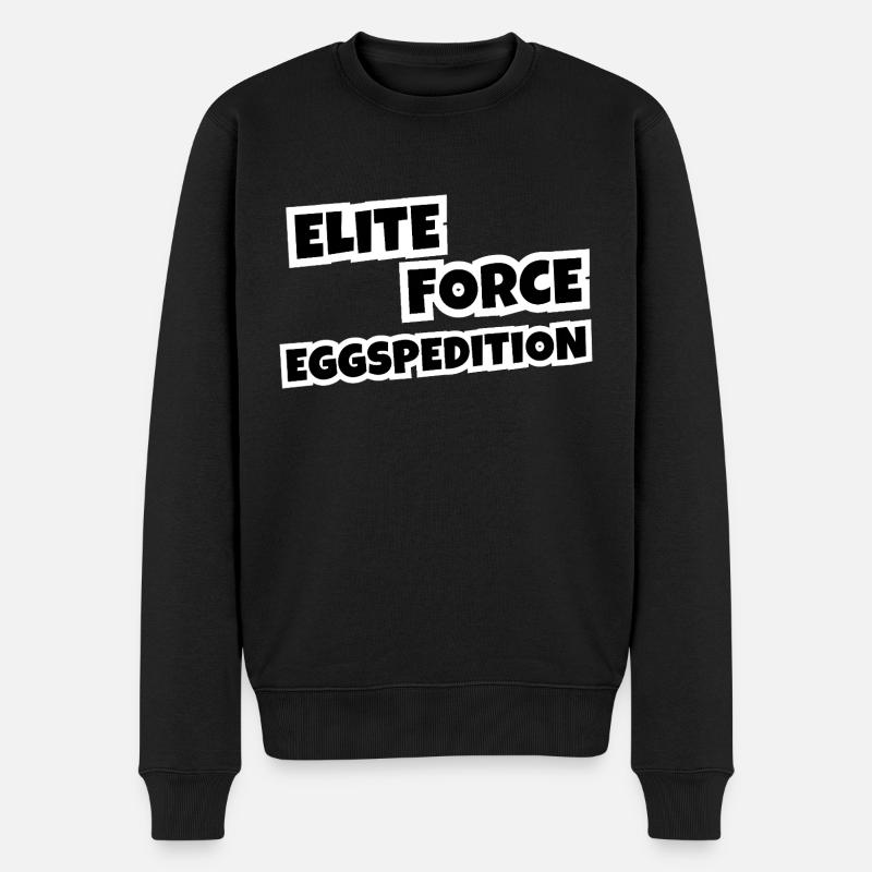 Elite Force Eggspedition - Men's Premium Organic Jumper - black