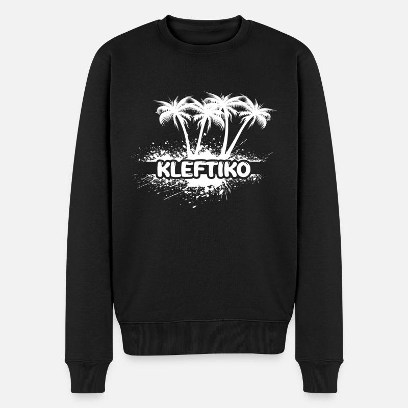 Kleftiko - Männer Premium Bio Pullover - Schwarz