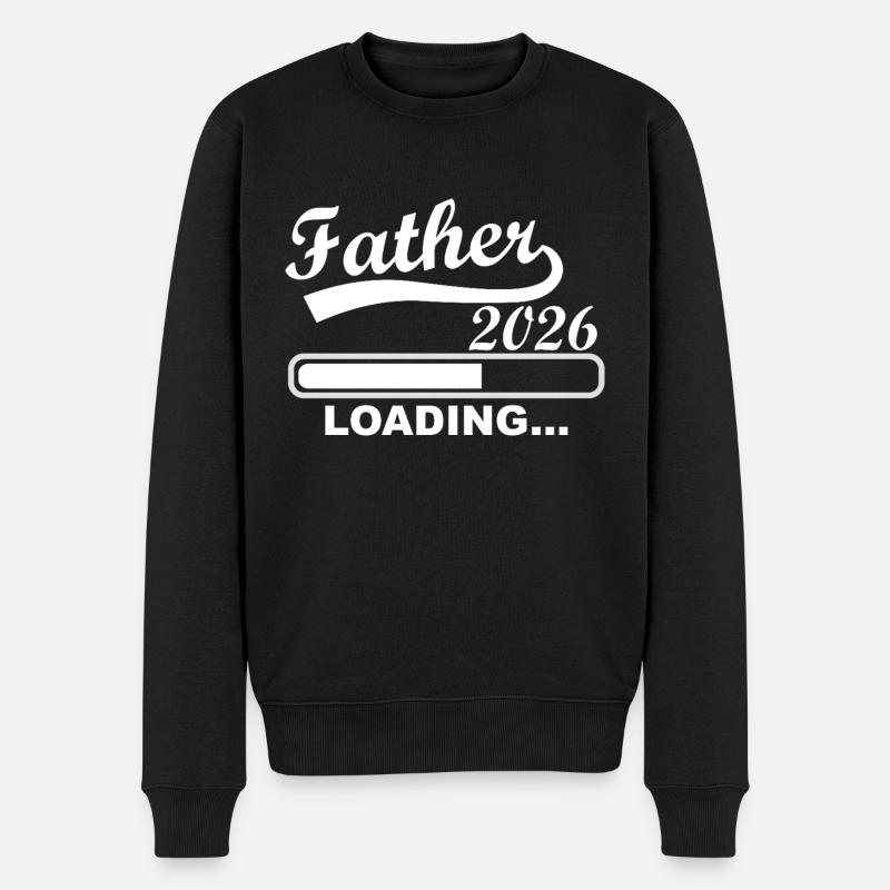 Père 2026 Chargement Progression - Pull Premium bio Homme - noir