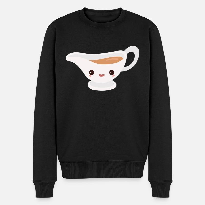 Sauce rôtie - Pull Premium bio Homme - noir