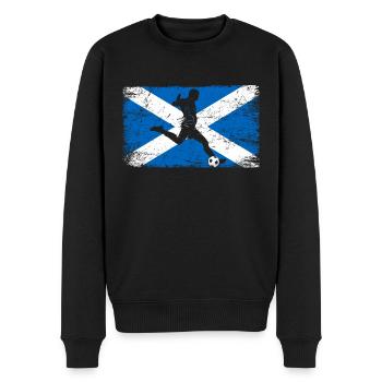 Schottland Fußball Fan von Schottland Mannschaft - Männer Premium Bio Pullover - Schwarz - Vorne - Nico (187cm)