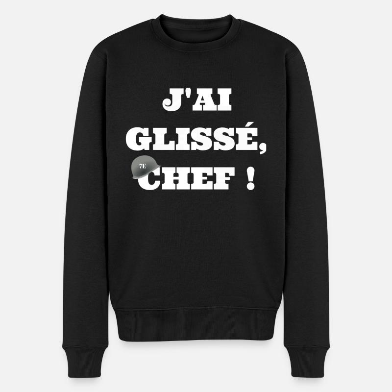 J’ai glissé chef - Pull Premium bio Homme - noir