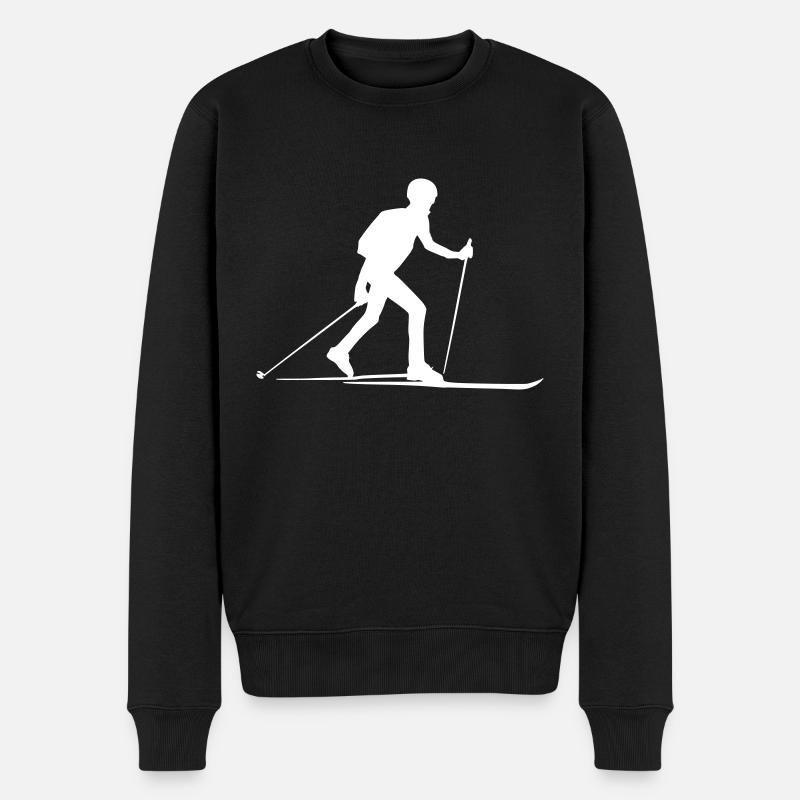 SKIMO Woman - Männer Premium Bio Pullover - Schwarz