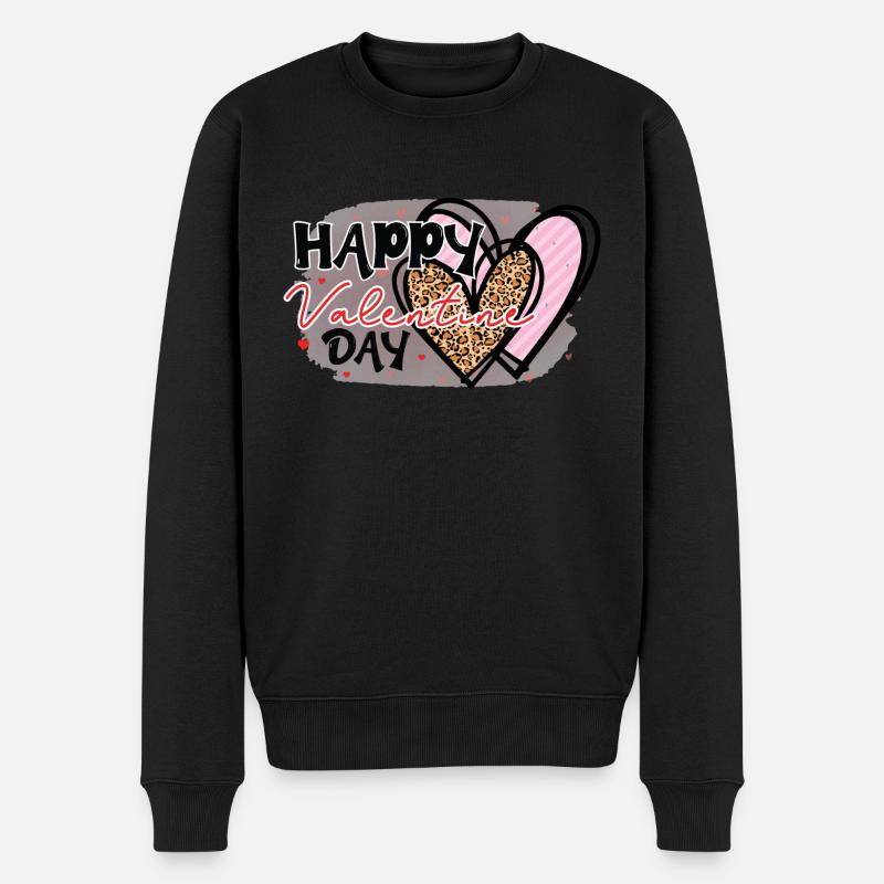 Bonne Valentina Day! - Pull Premium bio Homme - noir