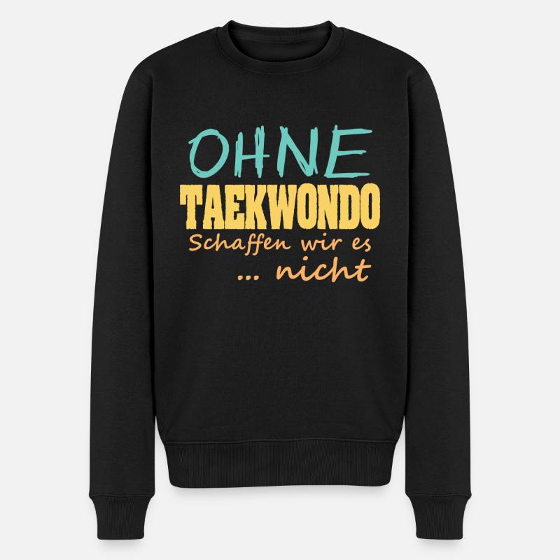 Taekwondo - Männer Premium Bio Pullover - Schwarz