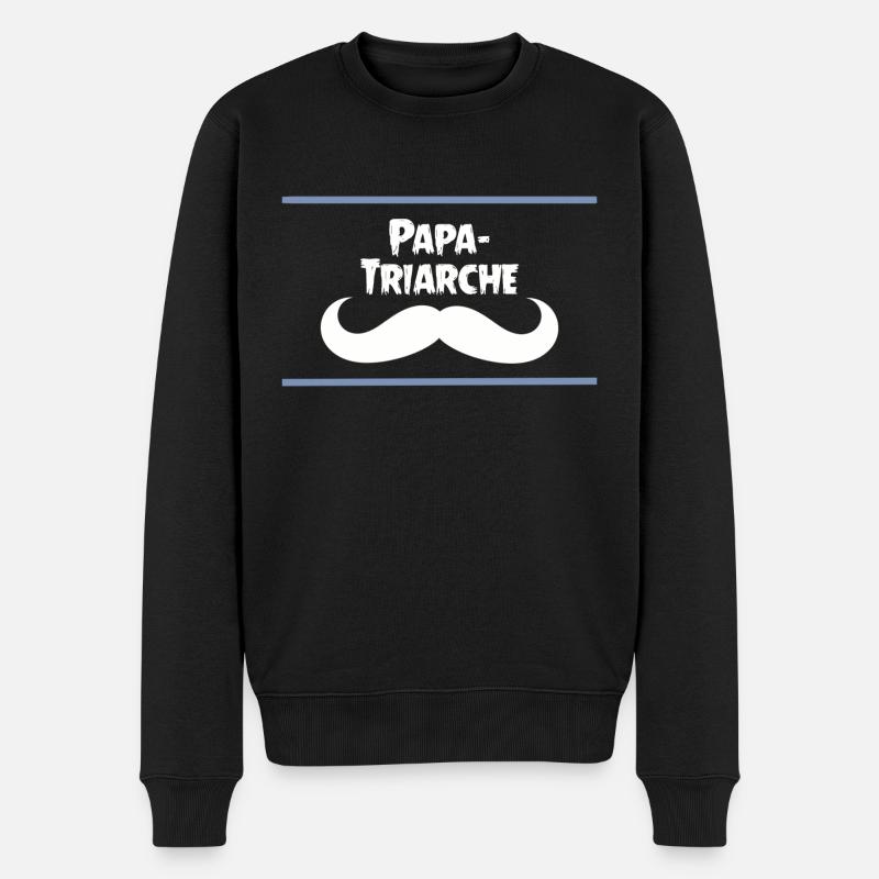 papa-triarche patriarche - Pull Premium bio Homme - noir