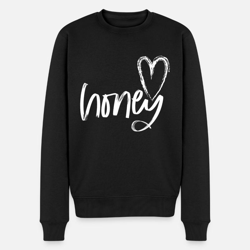 Je t'aime - Pull Premium bio Homme - noir