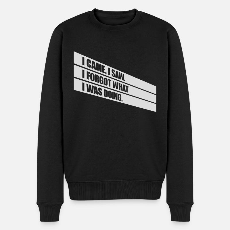 Je suis venu voir oublier - Pull Premium bio Homme - noir