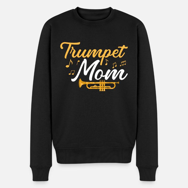 Trompettiste Maman Mère Trompettiste - Pull Premium bio Homme - noir