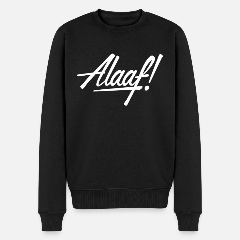 Alaaf! Design weiß - Männer Premium Bio Pullover - Schwarz