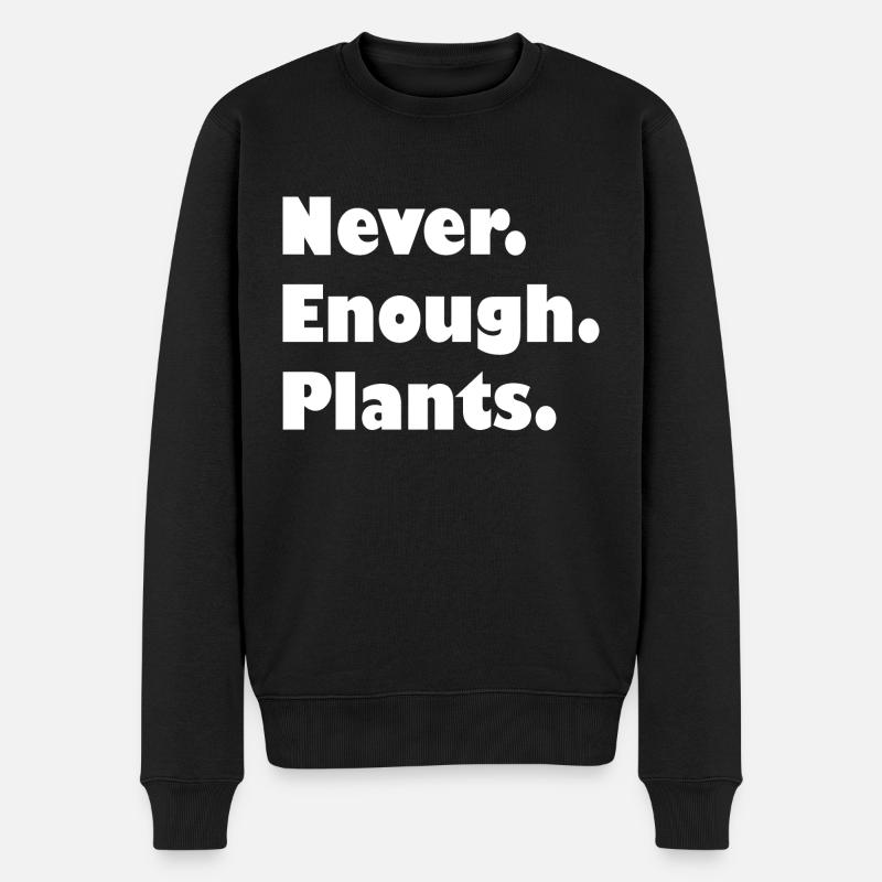 Jamais assez de plantes - Pull Premium bio Homme - noir