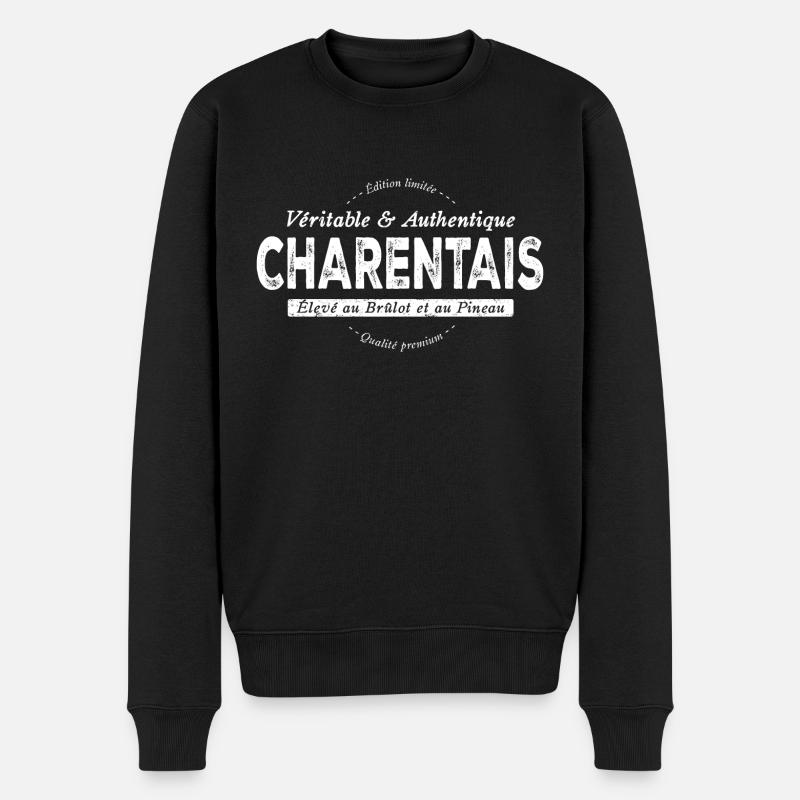 Charentais de Charente - Pull Premium bio Homme - noir