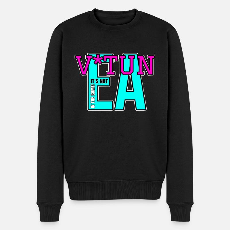 Verdammter EA! - Männer Premium Bio Pullover - Schwarz