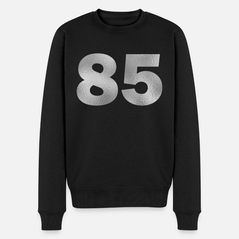Geburtstag 85 Jahre - Männer Premium Bio Pullover - Schwarz