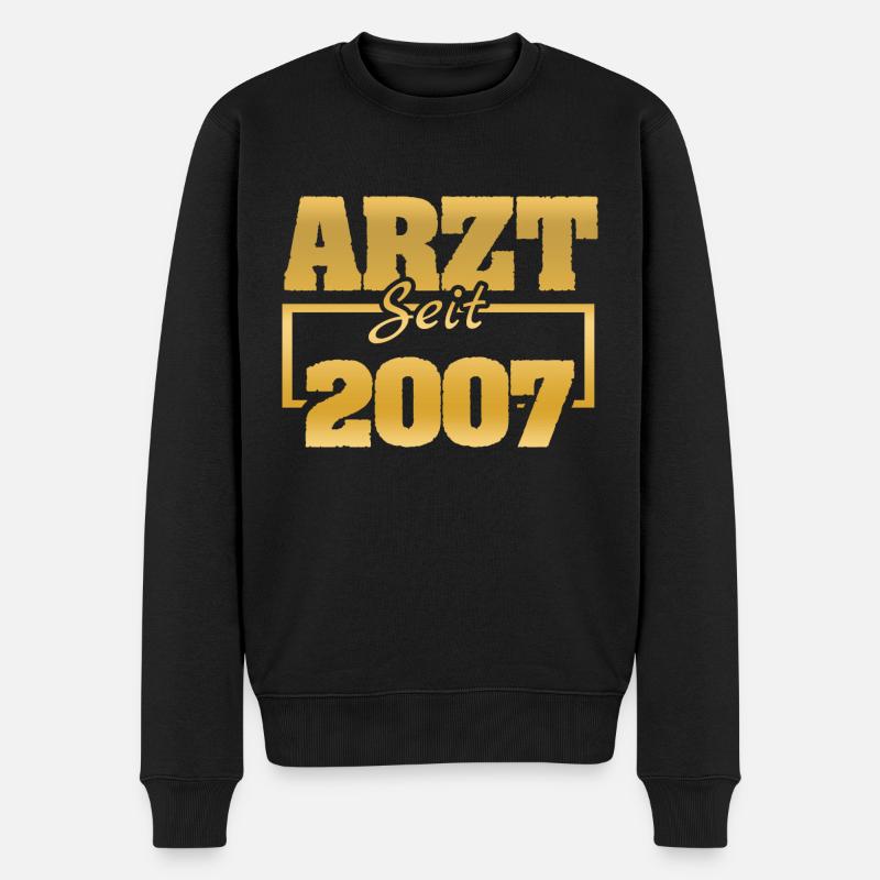 2007 - Männer Premium Bio Pullover - Schwarz