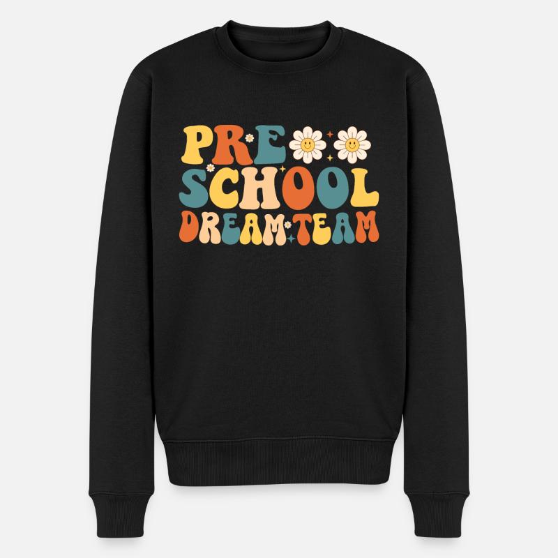 Vorschul-Dreamteam - Männer Premium Bio Pullover - Schwarz