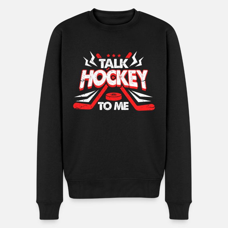 Parlez-moi de hockey - Pull Premium bio Homme - noir