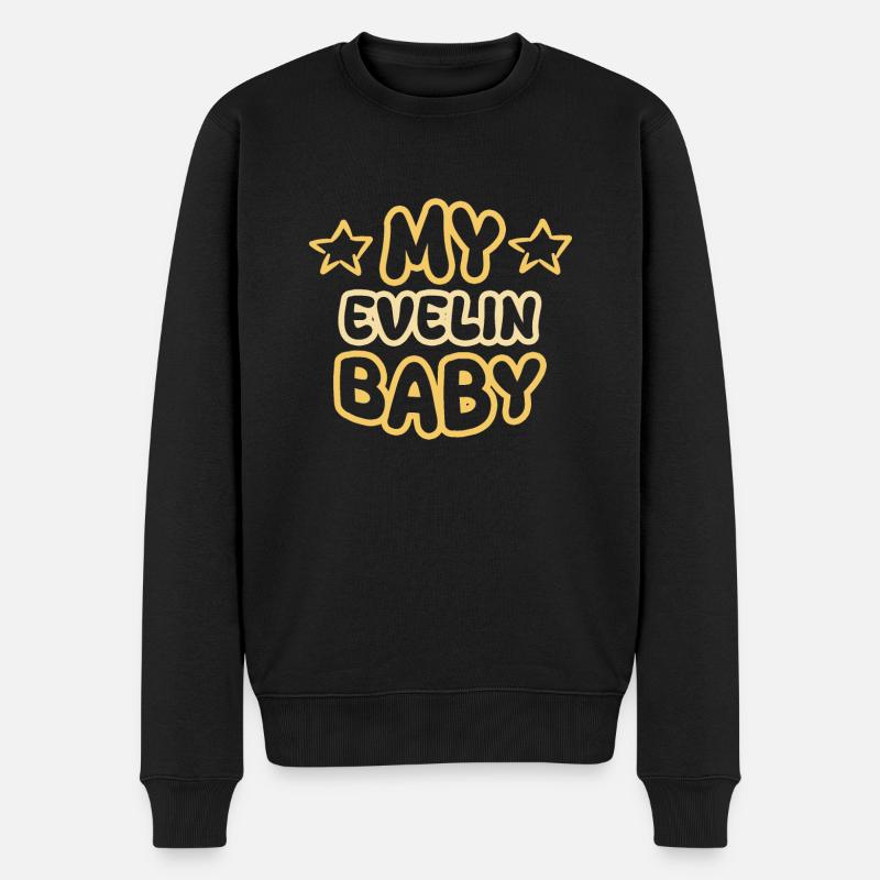 Evelin comme naissance - Pull Premium bio Homme - noir