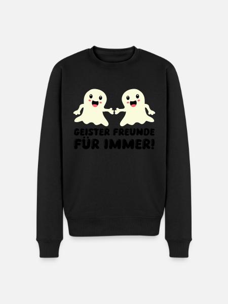 ghosts friends for ever - Men's Premium Organic Jumper - black