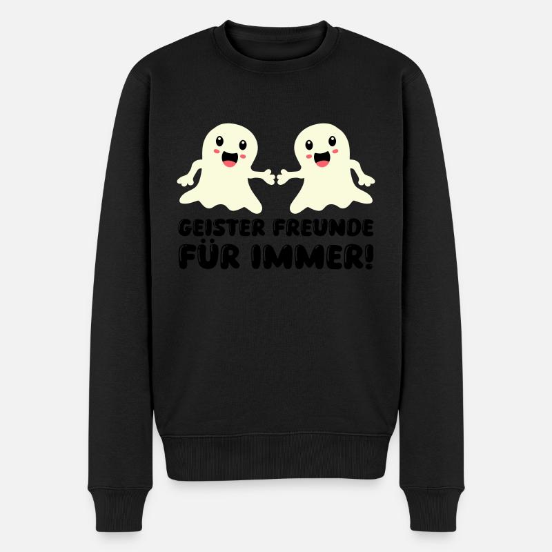 fantômes amis pour toujours - Pull Premium bio Homme - noir
