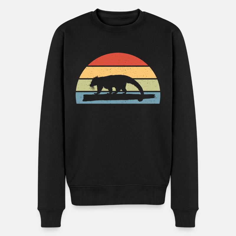 Binturong Bearcat Geschenk - Männer Premium Bio Pullover - Schwarz