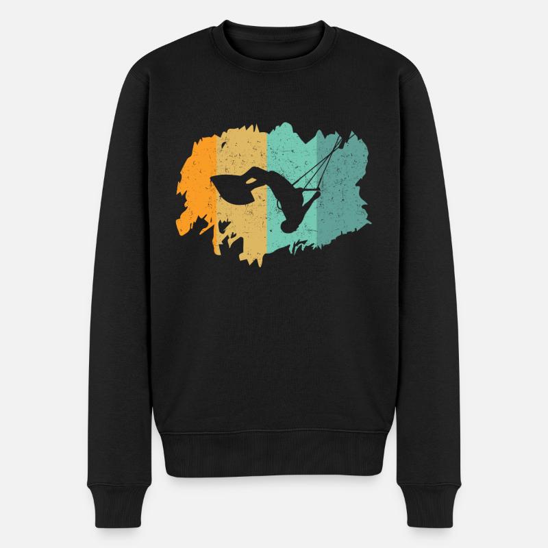 Kitesurf - Pull Premium bio Homme - noir