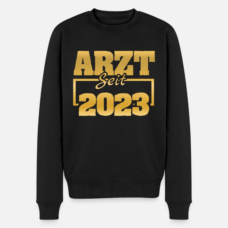 2023 - Männer Premium Bio Pullover - Schwarz