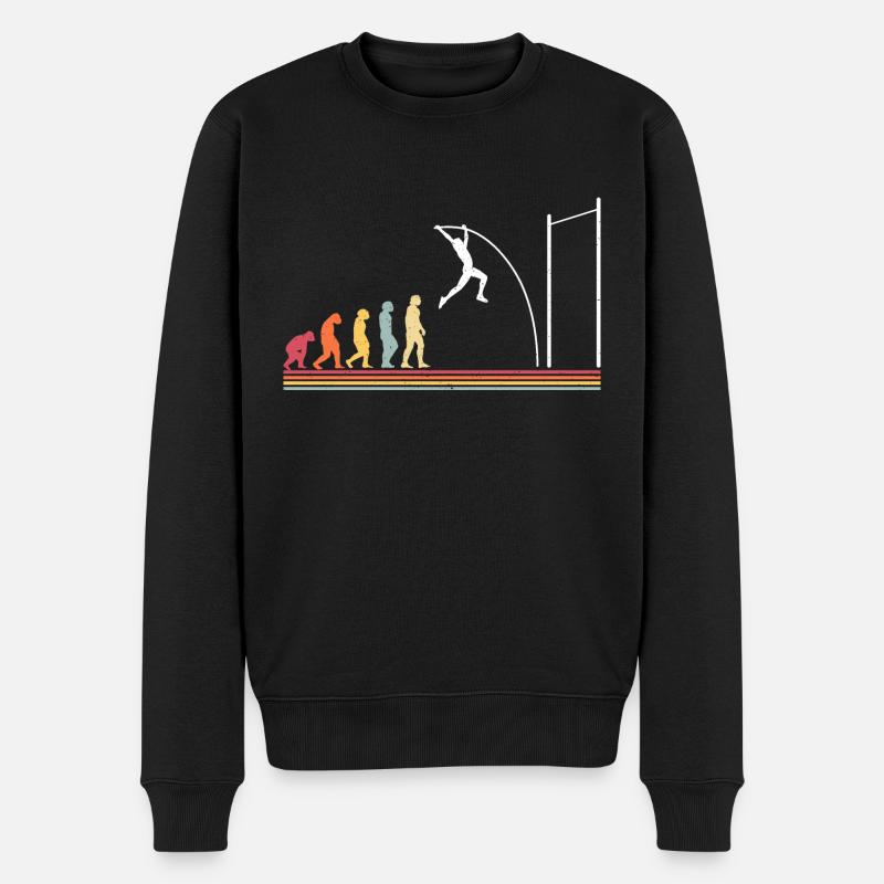 Stabhochspringer-Geschenk - Männer Premium Bio Pullover - Schwarz