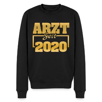 2020 - Men's Premium Organic Jumper - black - Front - Nico (187cm)