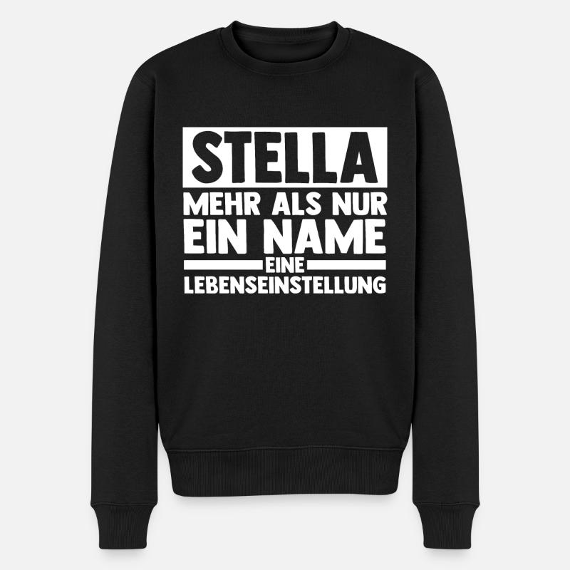 Prénom Stella - Pull Premium bio Homme - noir