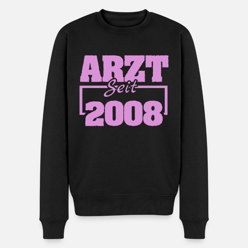 2008 - Männer Premium Bio Pullover - Schwarz