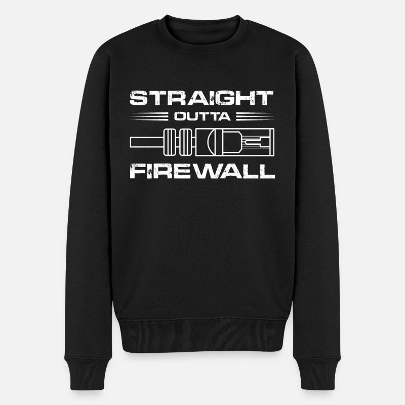 Pare-feu Conception pour un réseau - Pull Premium bio Homme - noir