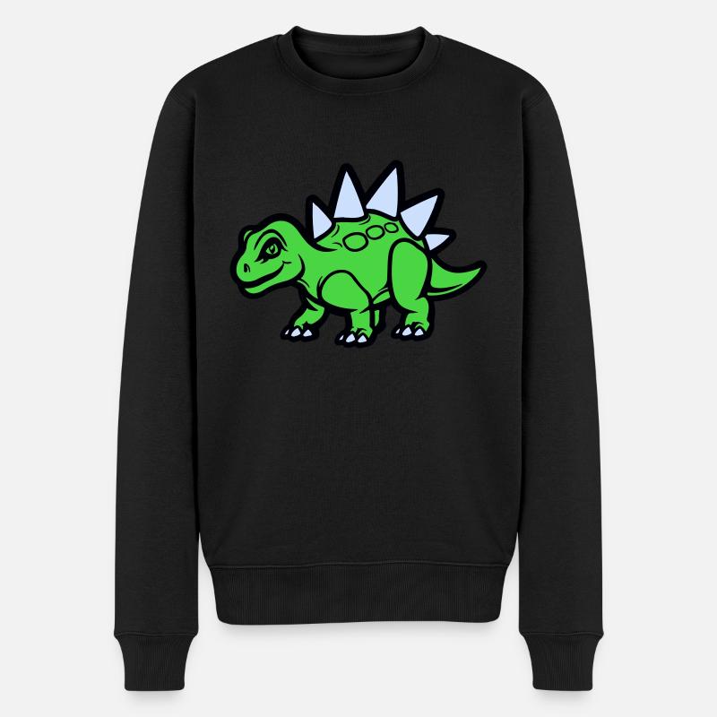 Bande dessinée Stegosaurus - Pull Premium bio Homme - noir