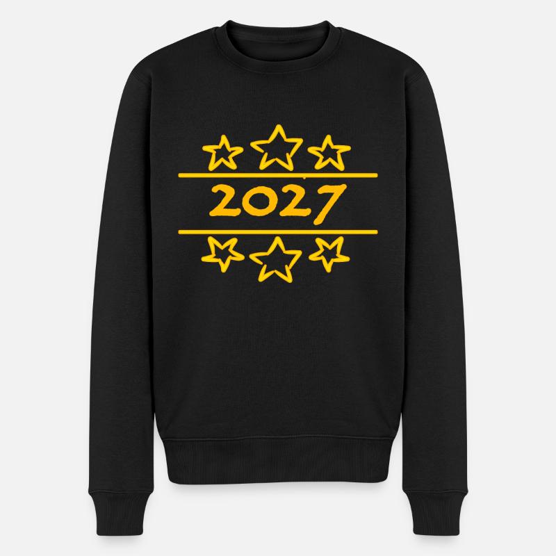 2027 - Männer Premium Bio Pullover - Schwarz