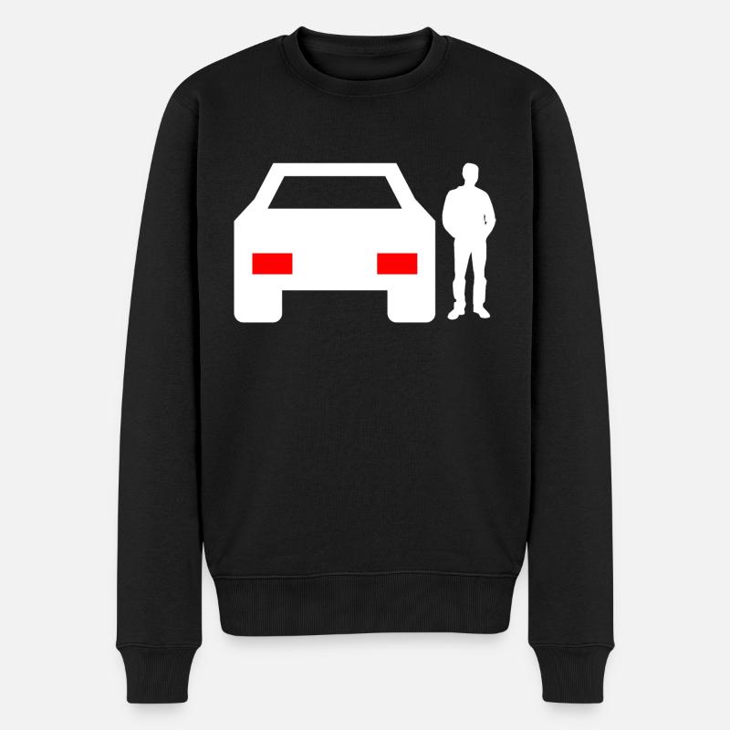 Auto - Männer Premium Bio Pullover - Schwarz