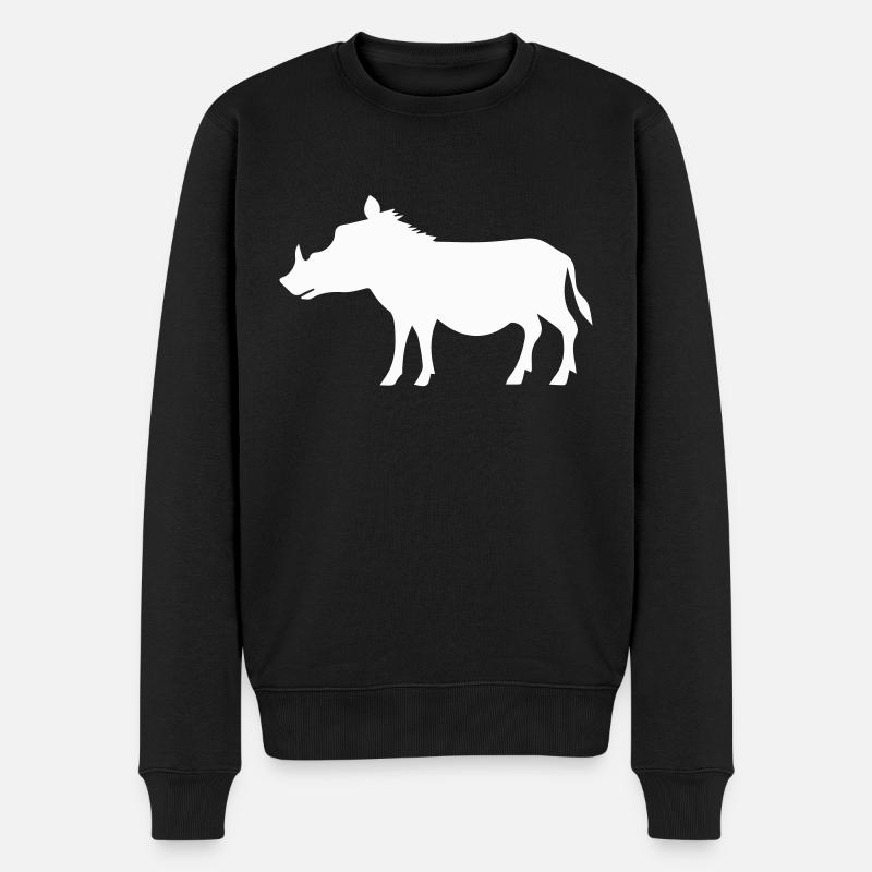 sanglier - Pull Premium bio Homme - noir