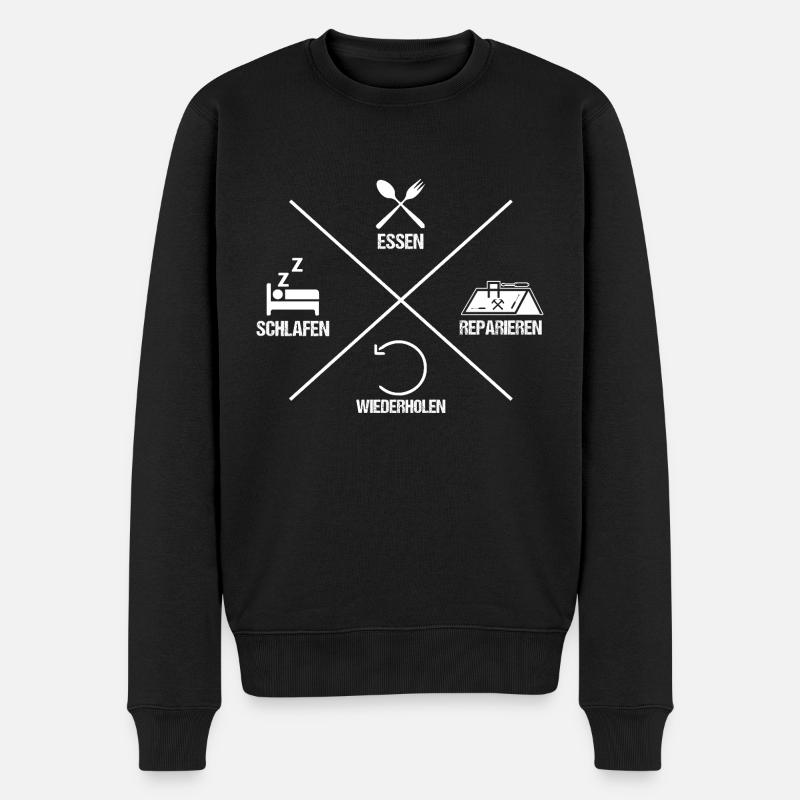 Maître Couvreur Couvreur - Pull Premium bio Homme - noir