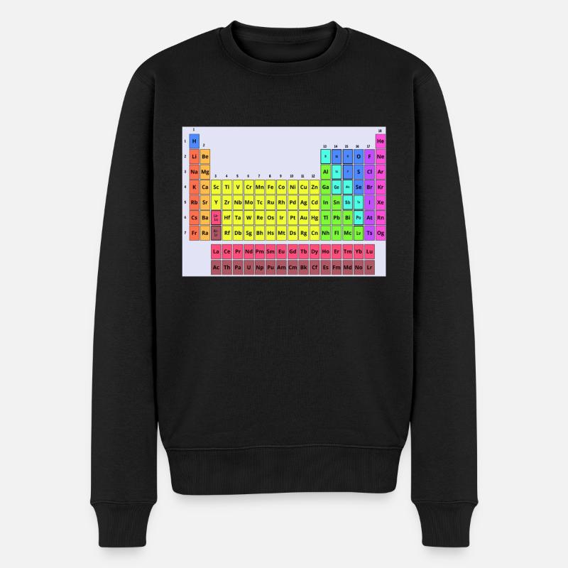 Periodensystem - Männer Premium Bio Pullover - Schwarz